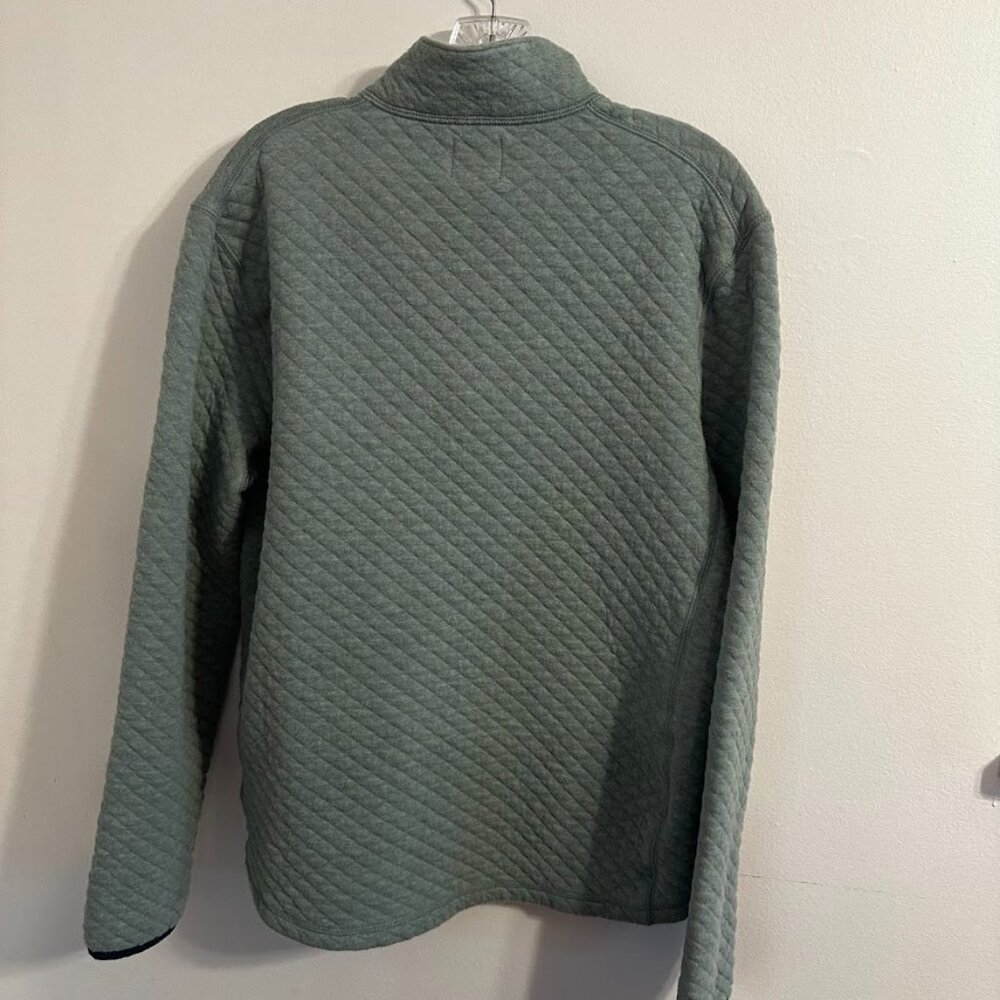 J.Crew Authentic Fleece Quilted Half-Zip Pullover - Size Medium - Picture 5 of 11